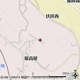 福島県福島市平石原高屋周辺の地図