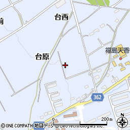 福島県福島市荒井台原周辺の地図