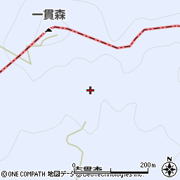 福島県川俣町（伊達郡）秋山（壱貫森山）周辺の地図