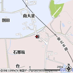 福島県福島市平石（原）周辺の地図