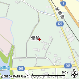 福島県南相馬市鹿島区横手堂前周辺の地図