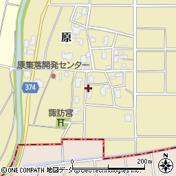 新潟県新潟市西蒲区原427-1周辺の地図