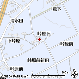 福島県福島市荒井峠原下周辺の地図
