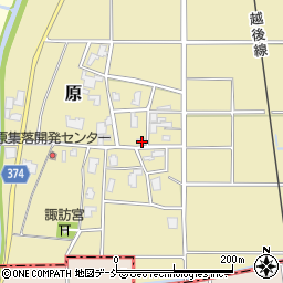 新潟県新潟市西蒲区原436-3周辺の地図