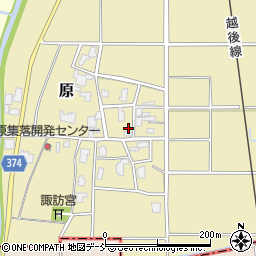 新潟県新潟市西蒲区原436周辺の地図