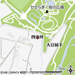 福島県福島市佐原（四金坪）周辺の地図