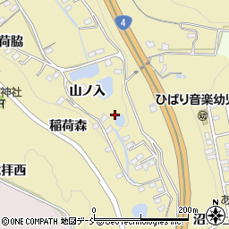 福島県福島市伏拝（山ノ入）周辺の地図