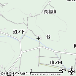 福島県福島市山田台周辺の地図