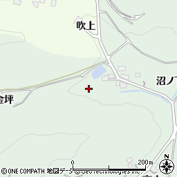 福島県福島市山田金坪周辺の地図
