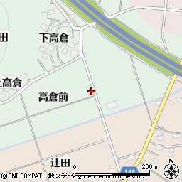 福島県福島市山田高倉前周辺の地図