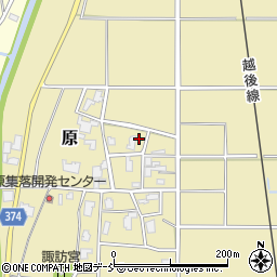 新潟県新潟市西蒲区原443周辺の地図