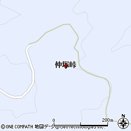 福島県福島市飯野町青木仲塚峠周辺の地図
