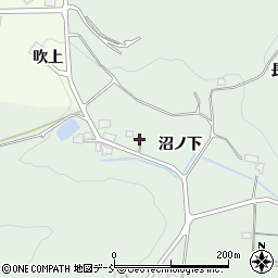 福島県福島市山田沼ノ下周辺の地図