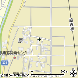 新潟県新潟市西蒲区原周辺の地図