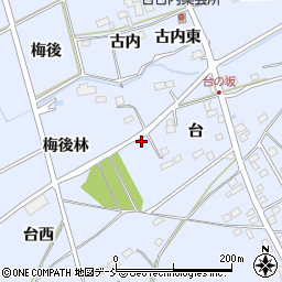 福島県福島市荒井（梅後林）周辺の地図