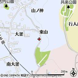 福島県福島市永井川東山19周辺の地図
