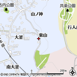 福島県福島市永井川東山20-14周辺の地図