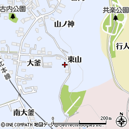 福島県福島市永井川東山20周辺の地図