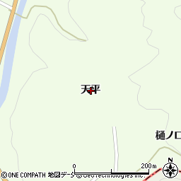 福島県伊達市月舘町下手渡天平周辺の地図