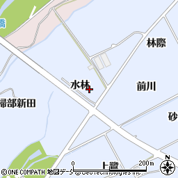 福島県福島市荒井（水林）周辺の地図