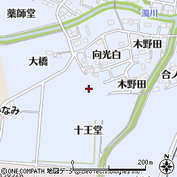 福島県福島市永井川大橋周辺の地図