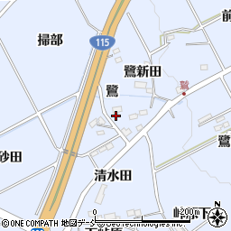 福島県福島市荒井鷺周辺の地図