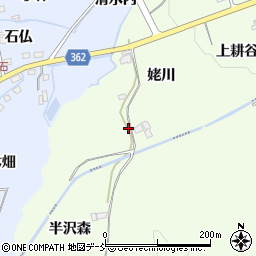 福島県福島市上鳥渡姥川19周辺の地図