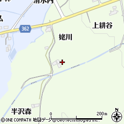 福島県福島市上鳥渡姥川8周辺の地図