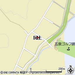 新潟県五泉市尻上周辺の地図