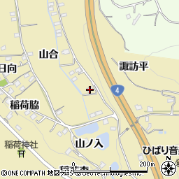 福島県福島市伏拝山合30周辺の地図