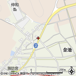新潟県新潟市西蒲区金池329周辺の地図