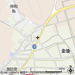 新潟県新潟市西蒲区金池331周辺の地図
