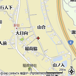 福島県福島市伏拝周辺の地図