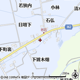 福島県福島市荒井下雑木畑周辺の地図