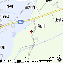 福島県福島市上鳥渡姥川23周辺の地図