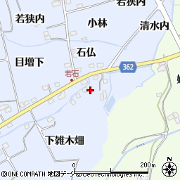 福島県福島市荒井石仏41周辺の地図