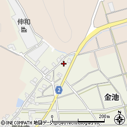 新潟県新潟市西蒲区金池346周辺の地図