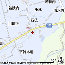 福島県福島市荒井石仏38周辺の地図