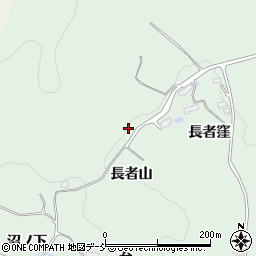 福島県福島市山田長者山周辺の地図