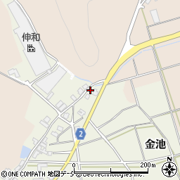新潟県新潟市西蒲区金池349周辺の地図