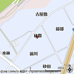 福島県福島市荒井（林際）周辺の地図