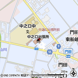 新潟市西蒲区中之口出張所周辺の地図