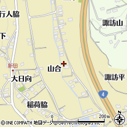 福島県福島市伏拝山合37周辺の地図