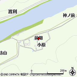 福島県福島市黒岩前畑周辺の地図