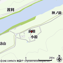 福島県福島市黒岩（前畑）周辺の地図