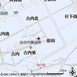 福島県福島市荒井古内東周辺の地図