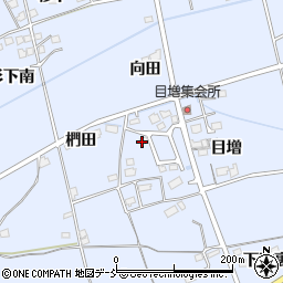 福島県福島市荒井目増周辺の地図