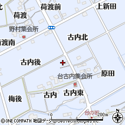 福島県福島市荒井古内後周辺の地図