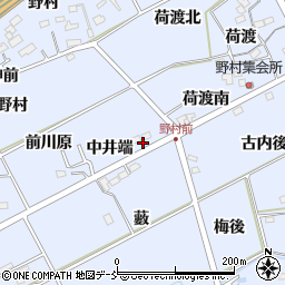 福島県福島市荒井（中井端）周辺の地図