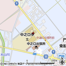 新潟市立中之口中学校周辺の地図
